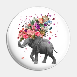 Elephant splash Pin