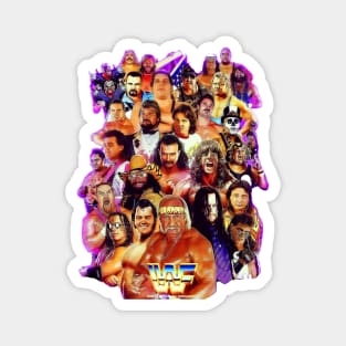80s 90s WRESTLING STARS Magnet