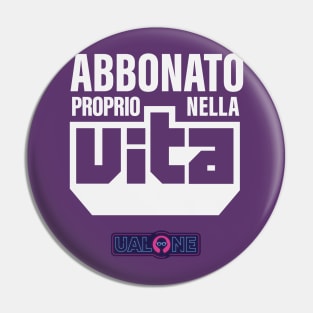 Abbonato bianco Pin