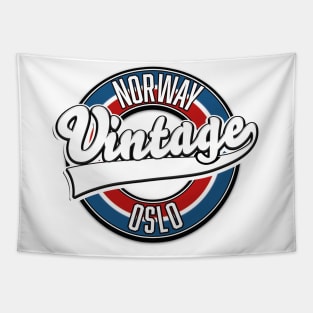 Oslo norway vintage logo. Tapestry