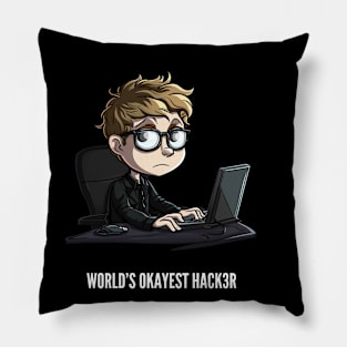 World's Okayest Hacker v2 Pillow