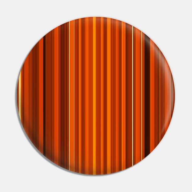 Thin Vertical Stripes Orange Coloured Pattern Light Spectrum Art Pin by ernstc