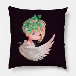 Christmas Ivy Angel Pillow