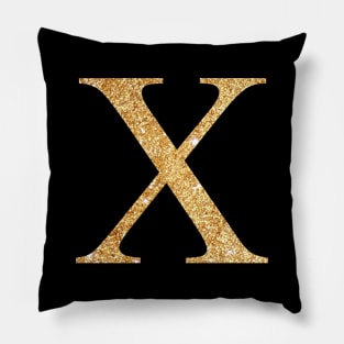 Golden X Pillow