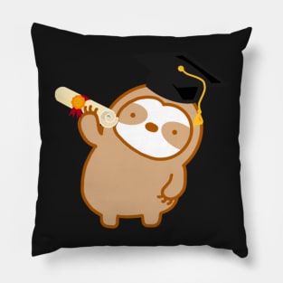 Cute Graduation Sloth Pillow