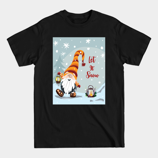 Disover Let It Snow - Gnome Christmas - T-Shirt