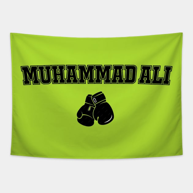Muhammad Ali Boxing Tshirt Tapestry by ArtOctave