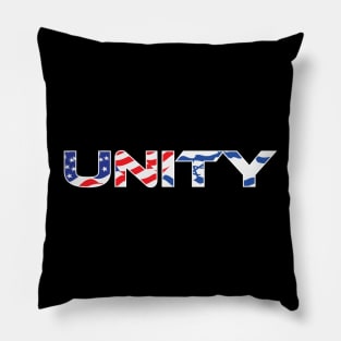 Unity. Israel and America Pillow