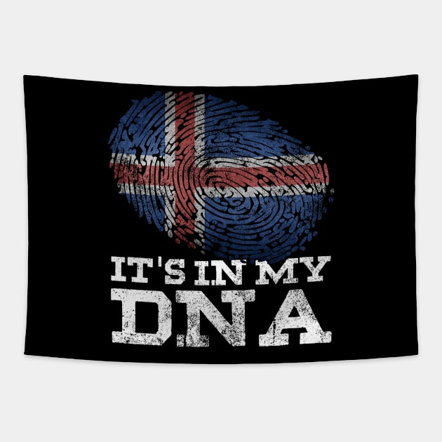 It's In My DNA Icelandic Shirt Nordic Gifts Iceland Flag Tapestry by Smoothbeats