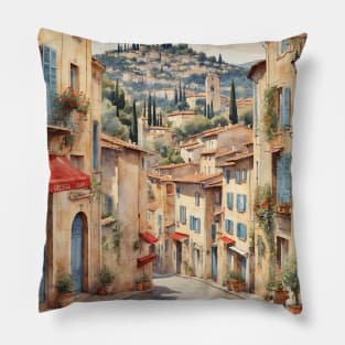 Grasse France Vintage Travel Poster Tourism Pillow