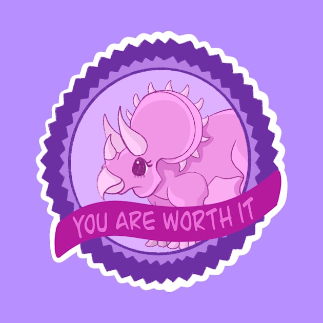 Selfcare Triceratops by MailoniKat