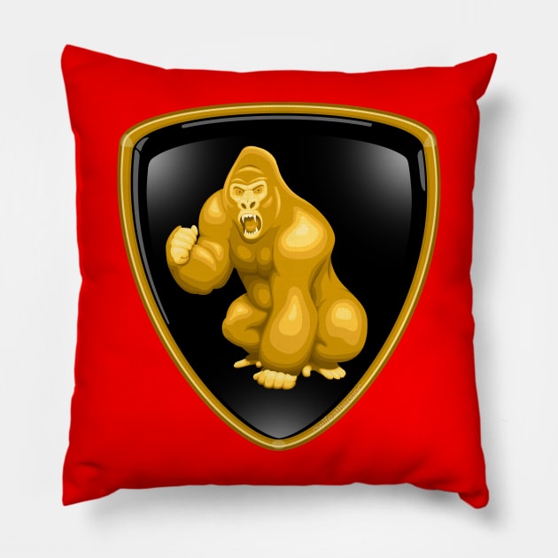 Lambo of the Apes - Harambo? Pillow by Katie_OFI