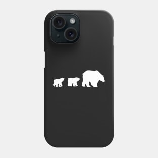 Mother Bear and Cubs Phone Case