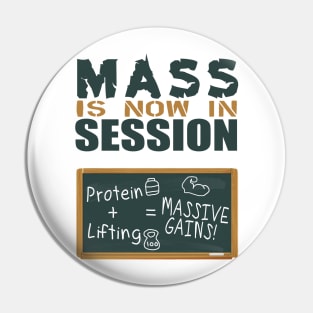 Mass is now in Session Pin