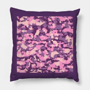 Pink Digital Camouflage Pillow