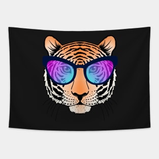 tiger sunglasses, tiger with sunglasses, lion sunglasses, cool tiger, cool lion, funny tiger, tiger gift Tapestry