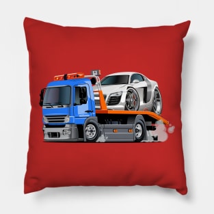 Cartoon tow truck Pillow