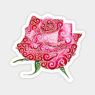 Swirly Rose Magnet