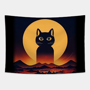 Spooky cat Tapestry