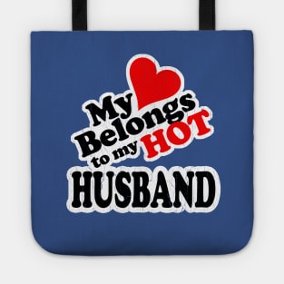 My Heart Belongs to My HOT Husband! (vintage look) Tote