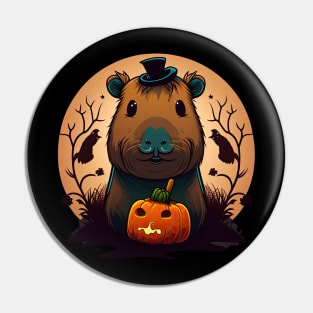 Halloween Capybara Pin