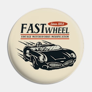 Vintage racer speed Pin