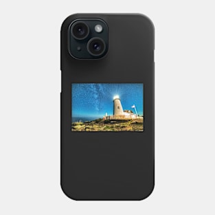 Pemaquid Point Lighthouse Bristol Road Maine Phone Case