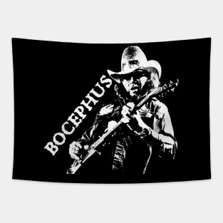 Hank Williams Jr - Retro Artwork Guitarist Tapestry