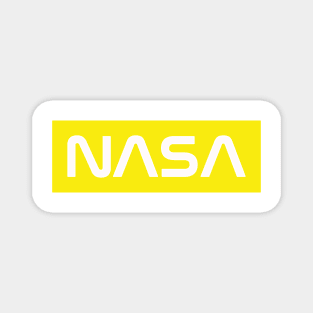 NASA Box Logo - Yellow Magnet