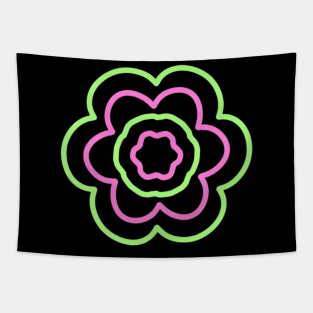 Pink and green flower Tapestry