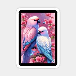 Beautiful love birds Magnet