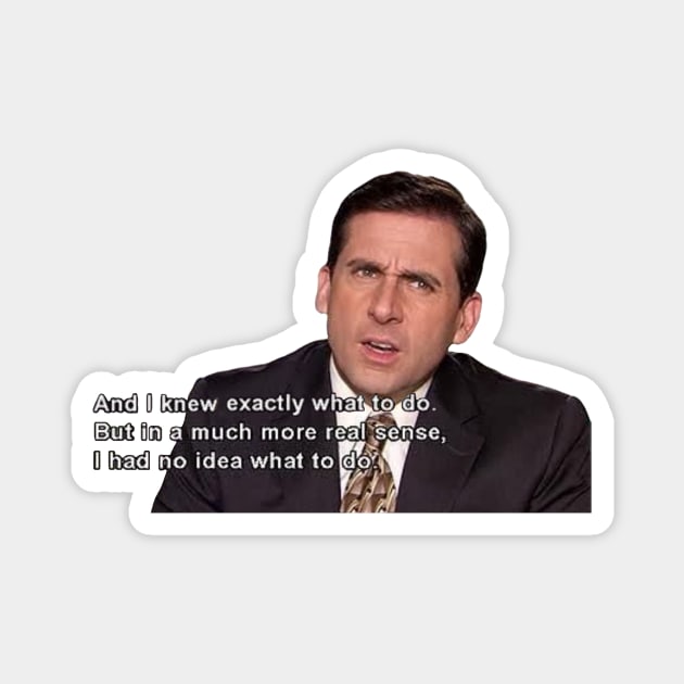 Michael Scott Magnet by NormalClothes