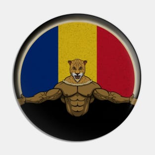 Cheetah Romania Pin