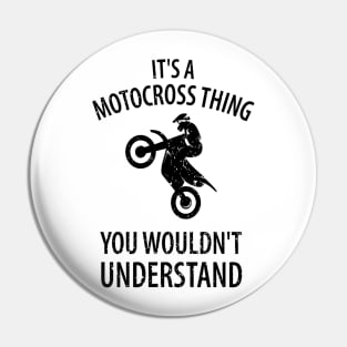 Motocross Biker Freestyle Stunt Pin