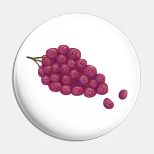 Happy Grapes Pin