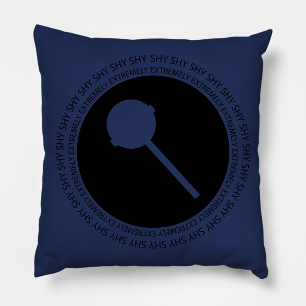 [Dandere] Extremely Shy (Black) Pillow by cafephantom