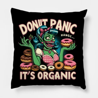 Donut lover addict funny monster Pillow
