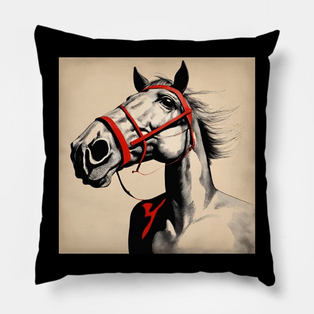 greed and fear ecosystem Pillow by yzbn_king