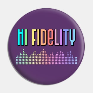 Music High Fidelity Equalizer Bars Pin