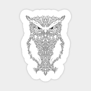 Flaming Owl Magnet
