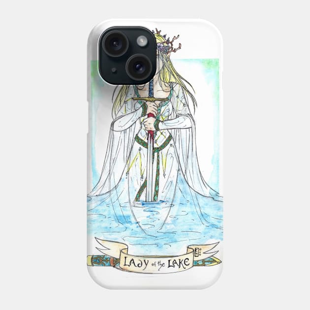 Lady of the Lake Phone Case by Nenril