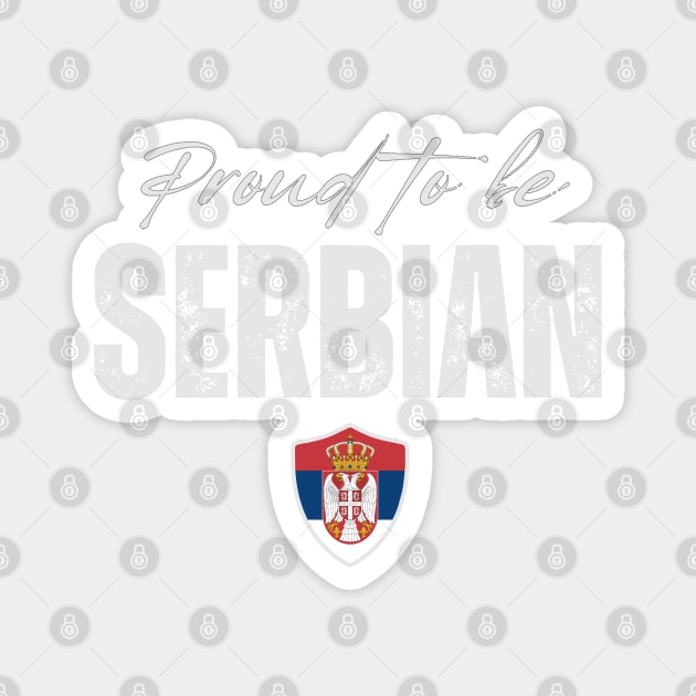 Proud serbian, Serbia flag Magnet by eka123