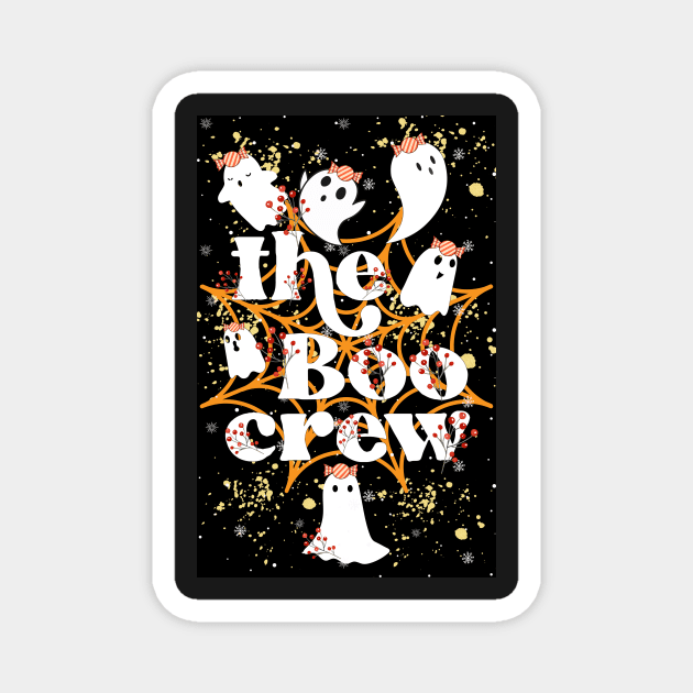 'The Boo Crew' cute halloween ghosts Magnet by FineArtMaster