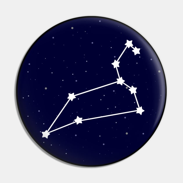 Leo Zodiac Constellation Pin by lulubee