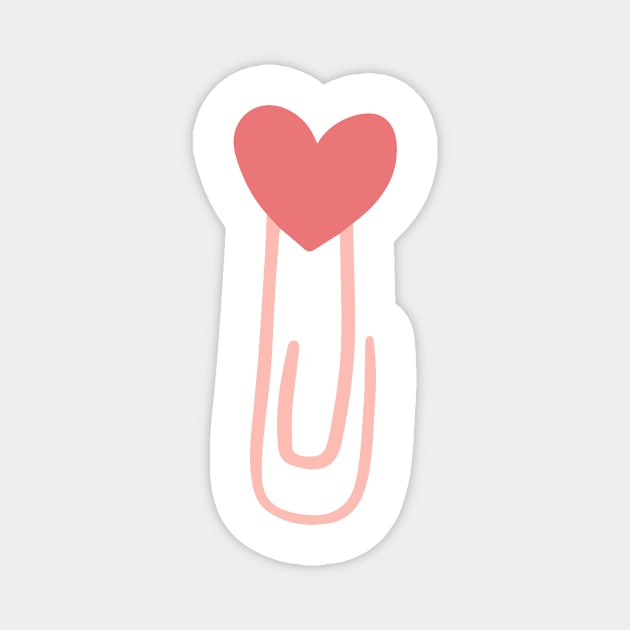 Heart Paper Clip Magnet by medimidoodles