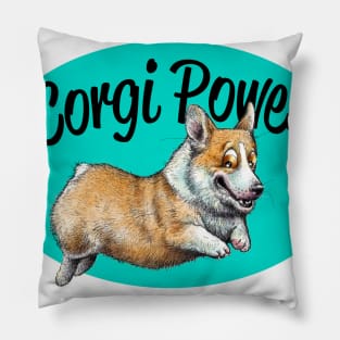 Corgi Power! Pillow