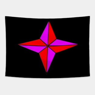 Purple & Red Star Tapestry