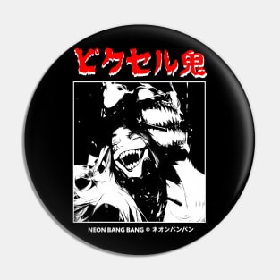 Anime Dark Goth Horror Manga Japanese Streetwear Aesthetic Pin