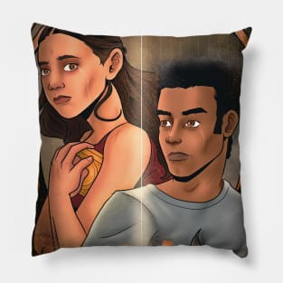 Lyra and Will - His Dark Materials Pillow