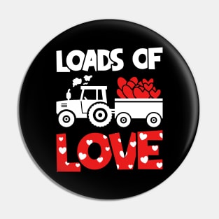 Loads of Love Tractor And Truck Lovers, For Cute Toddler Boys, Valentines Day  Toddler Boys Pin